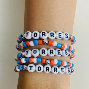 Pulsera de cuentas con nombre personalizado: regalo de joyería personalizado