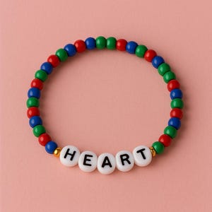 Regalos de porristas para el equipo, pulseras personalizadas transparentes, regalo personalizado, pulsera de cuentas, pulseras elásticas, pulsera de la amistad, regalo de Swiftie