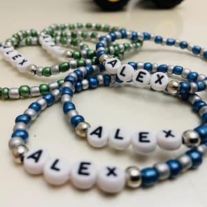 Pulsera de cuentas con nombre personalizado: regalo de amistad personalizado