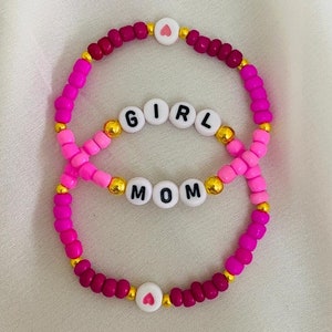 Pulsera personalizada con nombre y cuentas: regalo con letras personalizadas