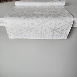 Snowflakes Table Runner, Christmas Table Runner,| Elegant Home Decor,  Diamond Snowflakes Table Runner, Winter Home Decor, Housewarming Gift