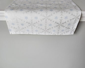 Snowflakes Table Runner, Christmas Table Runner,| Elegant Home Decor,  Diamond Snowflakes Table Runner, Winter Home Decor, Housewarming Gift