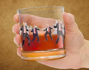 Trump Rocks Glass 10oz, Trump Whiskey Glass, Trump Christmas Gifts, Popular Trump Gifts, Trump 2024 Glasses, Trump Won, Funny Trump Dance