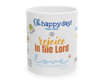Inspirational Ceramic Mug, In a Moment In a Twinkling of an Eye, Encouraging Heaven Cup, Coffee Tea Gift, Positive Office Kitchen Decor