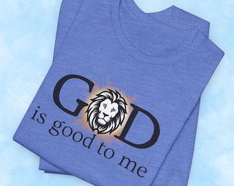 God is good to me Tee Shirt, Christian shirt, Inspirational Bible Shirt, Christian Apparel, God is Good to Me Unisex Jersey Short Sleeve Tee