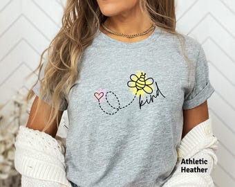 Bee Kind Shirt, Bumblebee Shirt, Funny Bee Tees, Honey Bee Lovers, Cute Bee Kind Gifts, Be Kind Shirts, Gifts for Mom, Back to School Gifts
