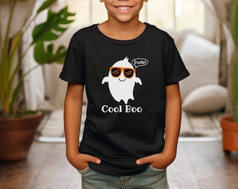 Youth Halloween T Shirt, Halloween Ghost Kid Shirt, Boy Girl Halloween Shirt, Funny Halloween Shirt, Gift for Child, Cute Shirt for Kids