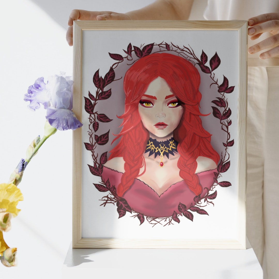 Magical Woman Wall Art Fantasy Print Mystical Home Decor Witch