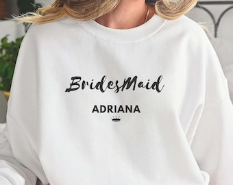 Personalized Bridesmaid Shirts, Bridesmaid Gifts, Bridesmaid Bachelorette Party Shirt, Bridal Party Shirt, Wedding Shirts, Maid of Honor Tee