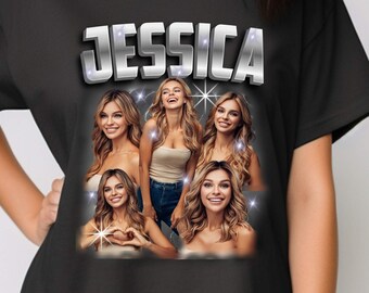Custom Bootleg Rap Tee, Custom Photo Shirt, Shirt With Your Own Face, Custom Boyfriend Tee, Bachelor Party Shirt, Birthday Friend Group Gift