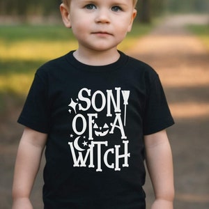 Son of a Witch Shirt, Funny Baby Boy Shirt, Sarcastic Halloween Shirt,Halloween Toddler Shirt,Funny Witch Baby Onesie , Halloween Bodysuit