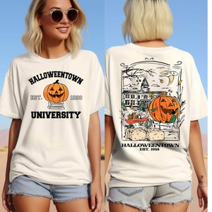 Halloweentown University Shirt, Retro Halloweentown Sweatshirt, Halloweentown Est 1998 Back and Front Sweatshirt, Halloween Town Crewneck
