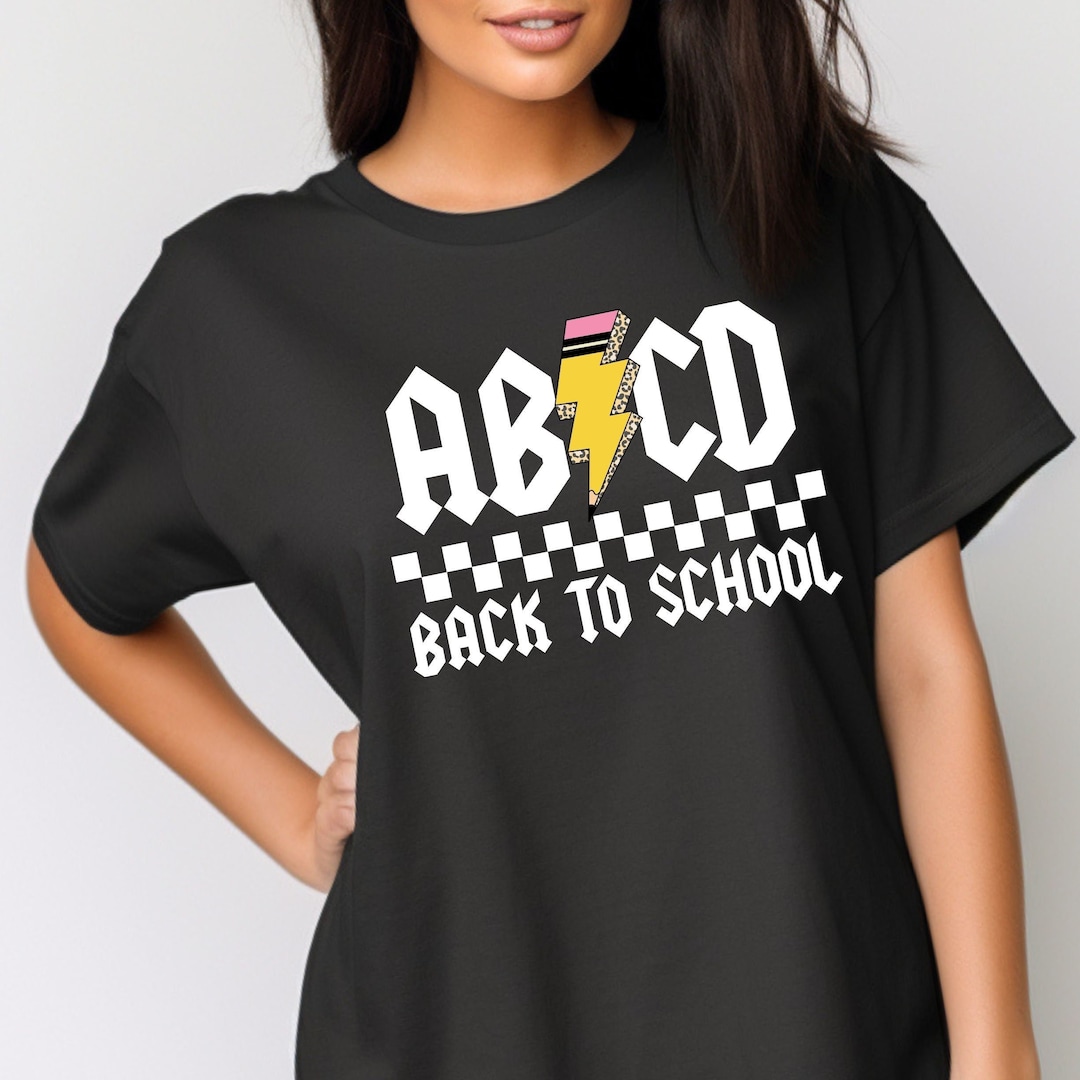 Back to School Shirt, Teacher Back to School Tee, ABCD Shirt for First ...