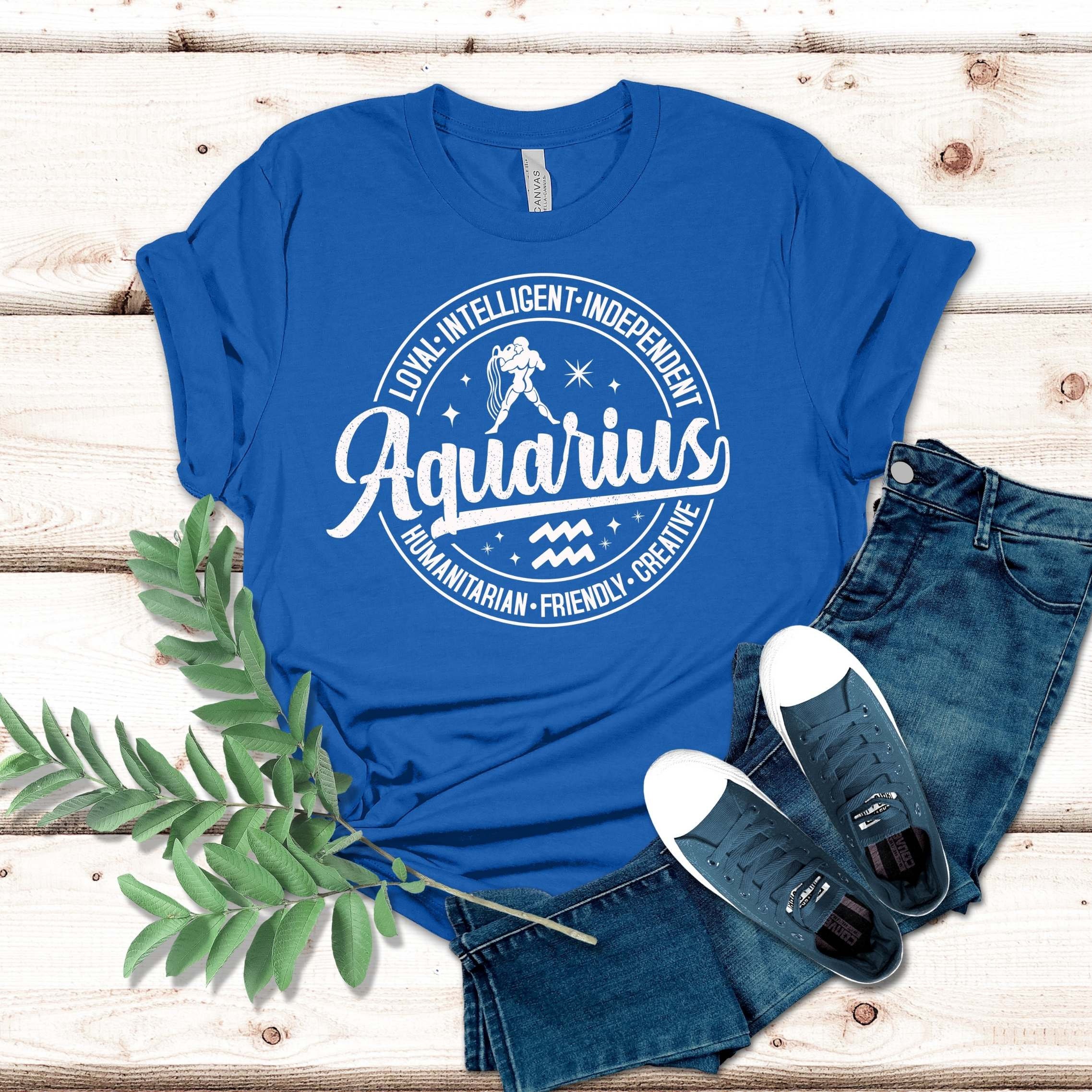Zodiac Astrology Sweatshirt, Custom Horoscope Shirt, Aquarius Birthday