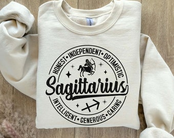 Zodiac Astrology Sweatshirt Gift, Custom Horoscope sweatshirt, Zodiac Birthday Sagittarius, Zodiac Sagittarius Shirt, Birthday gift Crewneck