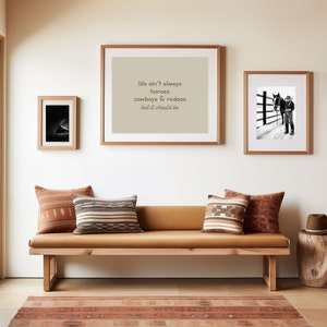 Cowboys, Rodeos & Horses Framed Art Print: Southwestern Western Decor
