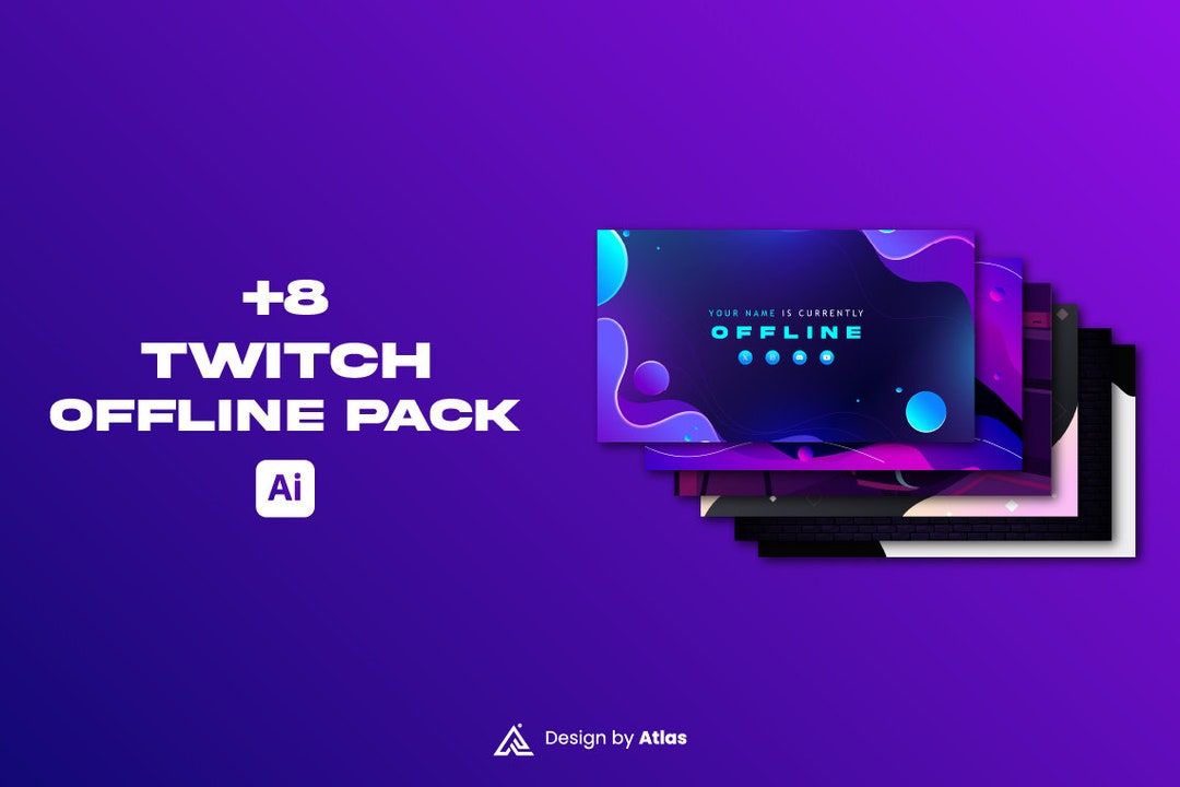 8x Twitch Offline Screen Twitch Package Offline Twitch Etsy