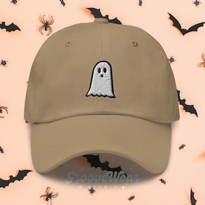 Ghost Embroidered Hat | Cute Ghost Halloween Hat | Spooky Season Hat | Halloween Gifts | Halloween Costumes | Cozy Fall Apparel | Ghost Hat