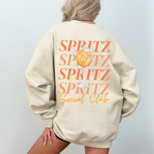 Spritz Social Club Crewneck Sweatshirt, Aperitivo Social Club Sweater, Campari Aperol Spritz Shirt, Signature Drinks, Girls Weekend Shirt