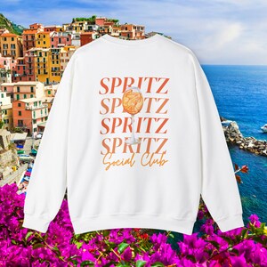 Spritz Social Club Crewneck Sweatshirt, Aperitivo Social Club Sweater, Campari Aperol Spritz Shirt, Signature Drinks, Girls Weekend Shirt