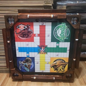 PRE ORDER!! Parchis/Parches Dominican Handmade BIG Domino Table. All wood with Folding legs. Dominican Pride Heritage