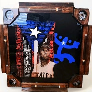 Mesa de Domino Personalizada-Domino/Dominoes/Dominos Table Adults Custom Made (Puerto Rico Clemente Pueblos)
