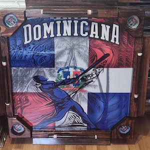PRE ORDER!!! Dominican Handmade BIG Domino Table. All wood with Folding legs. Pelota Dominicana.
