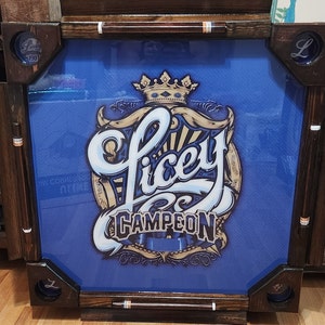 PRE ORDER!! Tigres del Licey Dominican Handmade BIG Domino Table. All wood with Folding legs. Dominican Pride Heritage