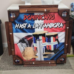 PRE ORDER!!! Dominican Handmade BIG Domino Table. All wood with Folding legs. Dominicano Hasta la Tambora.