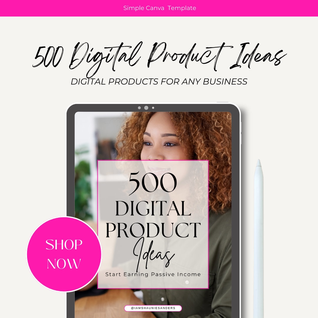 500 Digital Product Ideas to Sell Online for Passive Income | Canva ...