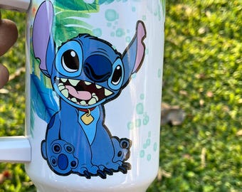 Character stitch 40oz tumbler