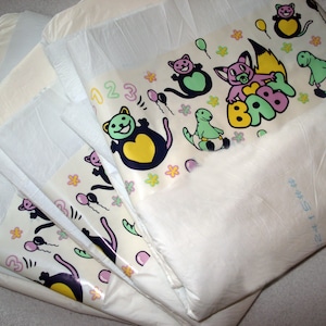Hand drawn ABDL Diapertape to download, print out and stick on your own diaper