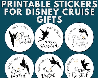 Pixie Dust Stickers Disney Cruise Printable | Fish Extender Gift Labels | 2 Inch Circle Cruise Stickers | Instant Download