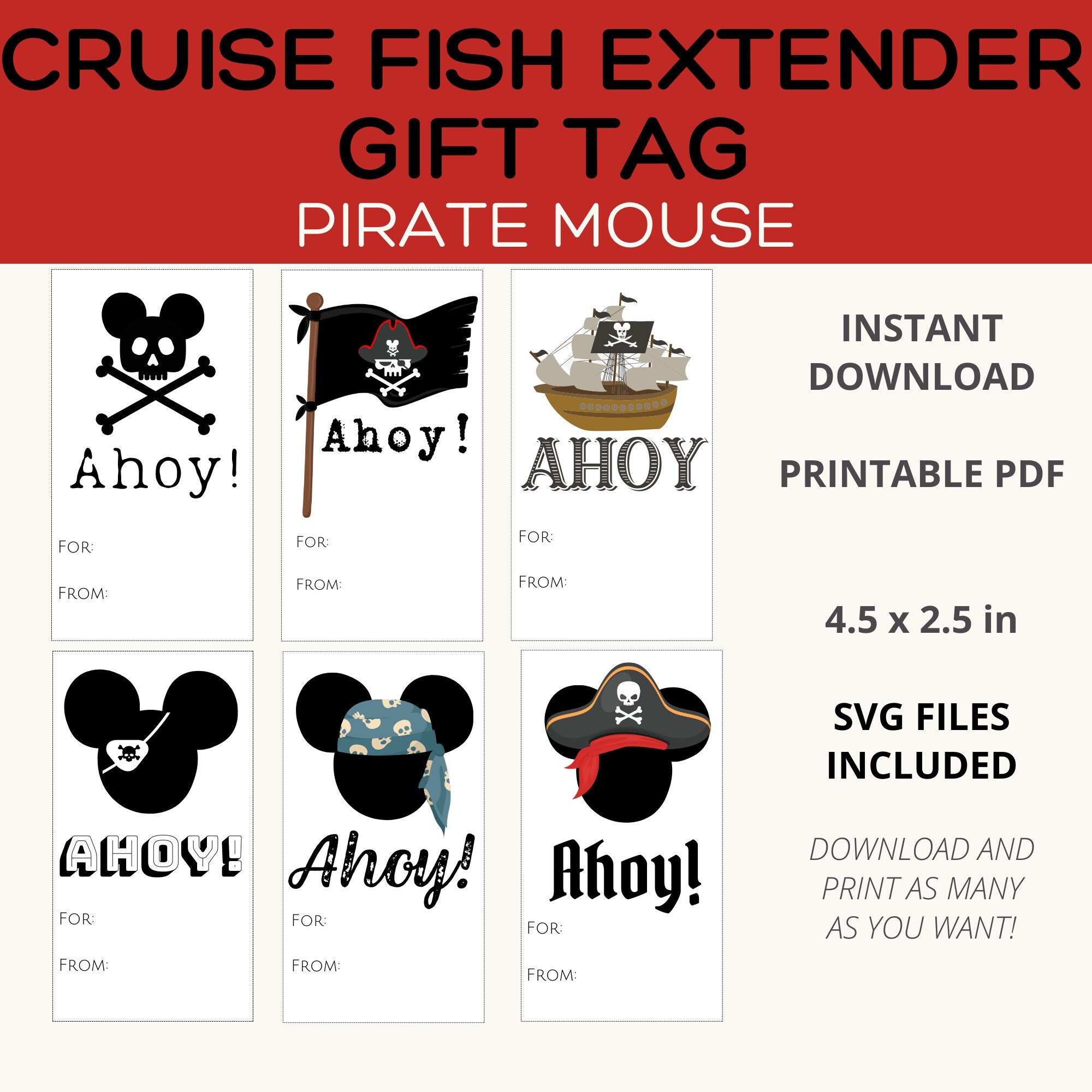 Fish Extender Tags Printable Pirate Night Gift Tags, Pixie Dust Gift Tags, Fish Extenders, FE Cruise Tags, Magic Mouse Pirate - Etsy fish-extender-tags-printable-pirate-night-gift-tags-pixie-dust-gift-tags-fish-extenders-fe-cruise-tags-magic-mouse-pirate-etsy