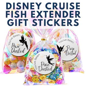 Pixie Dust Stickers Disney Cruise Printable | Fish Extender Gift Labels | 2 Inch Circle Cruise Stickers | Instant Download