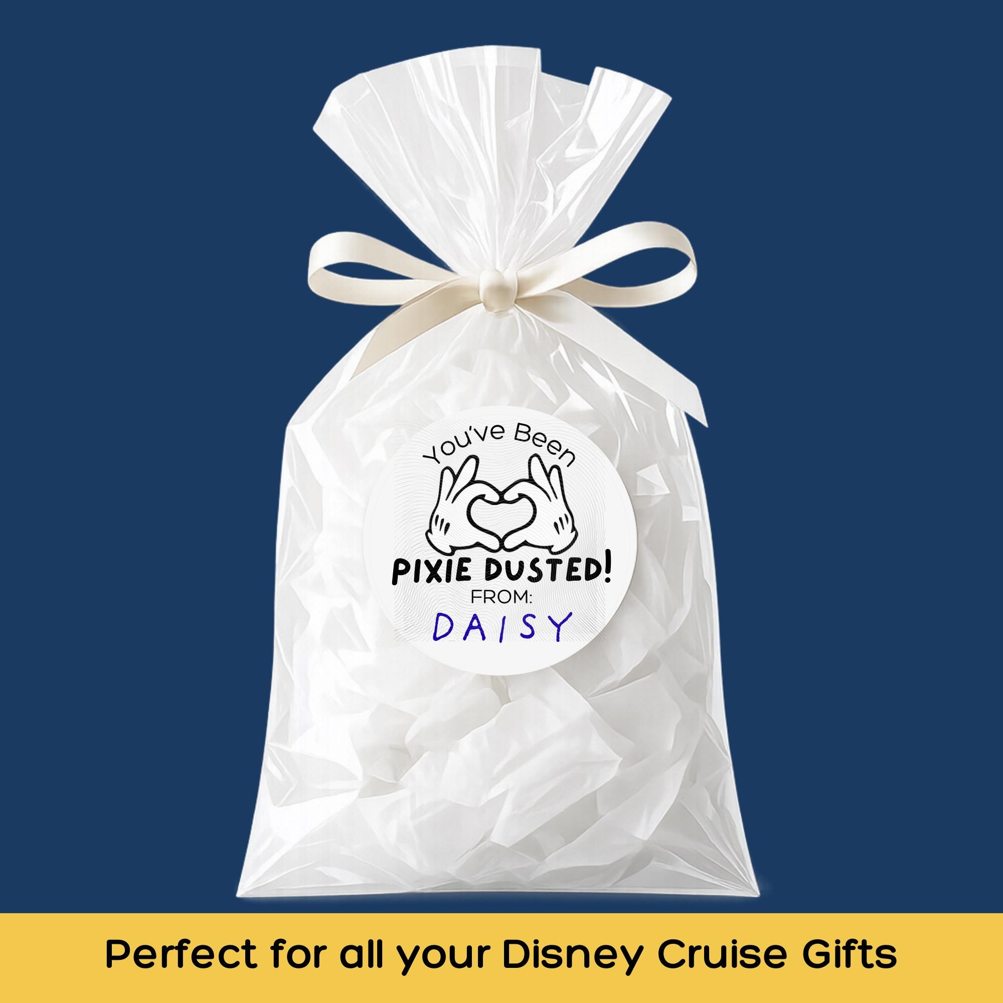 Pixie Dust Sticker Examples Heart Hands Pixie Dust Stickers Disney Cruise | You've Been Pixie ...