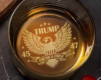 Engraved Whiskey Rock Glass – Unique Political Gift