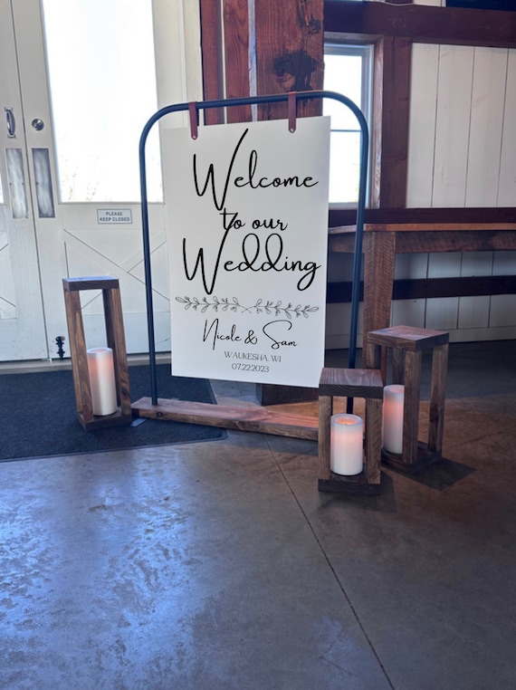 Welcome Sign Stand 4'x3' 