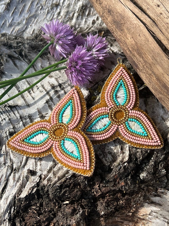 Quillwork earrings discount