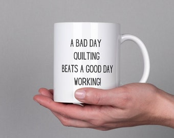 Quiltmok, cadeau voor quilter, quiltercadeau, naaicadeau, ambachtelijke minnaarcadeau, quiltpatroonmok, uniek quiltcadeau, quiltcadeau