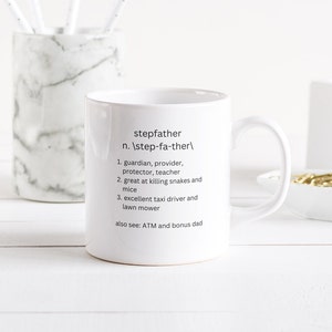 Stepdad gift, bonus dad gift, stepdad gifts, gift for stepdad, stepdad mug, Stepfather present, gift from stepchild, best stepdad gift