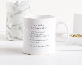 Stepdad gift, bonus dad gift, stepdad gifts, gift for stepdad, stepdad mug, Stepfather present, gift from stepchild, best stepdad gift