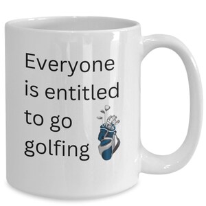 Golfing gifts, golfing gifts for men, golfer mug, dad golf gift, golf enthusiast gift, sports lover gift, tee time mug, golf club gift
