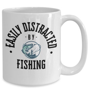 Fishing mug, angler gift, fishing coffee cup, gift for fisherman, funny fishing mug, unique fishing gift, coffee mug for angler