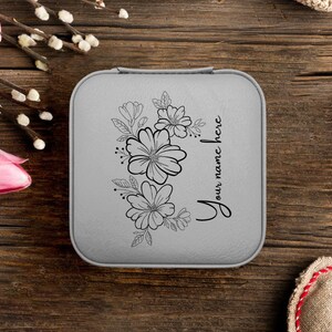 Personalized Jewelry Box, Jewelry Box, Jewelry Case Travel, Custom Jewelry Box, Travel Jewelry Case, Bridesmaid Gift, Bride Gift