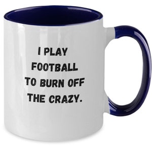 Football coffee mug, football player gift