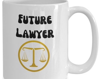 Lawyer gift, lawyer mug, gift for future lawyer, law student gift, bar exam gift, attorney present, legal profession gift