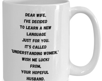 Wife mug, gift for wife,  best wife gift, love language mug, anniversary gift for her, birthday gift for her, valentine's day gift for her