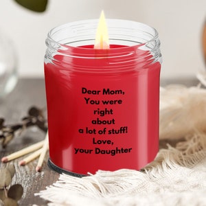 Moeder cadeau, moeder geschenken, moeder kaars, cadeau voor moeder, moederdagcadeau, verjaardagscadeau moeder, aromatherapie kaars, van dochter tot moeder