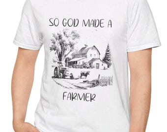 Farmer Gift, Gift For Farmer, Farm Shirt, Tractor Shirt, Farming Tee, Farmer T-Shirt, Rural Life Gift, Country Tee, Farm Life Shirt